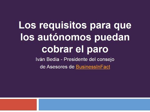 Los requisitos para que los autónomos puedan cobrar el paro