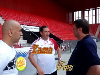 حسام حسن يتحدث بالإنجليزية مع مسئول نيو شاتل السويسرى