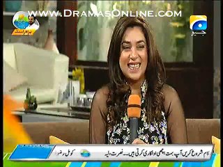 Singer Komal Rizvi Telling Her Diet Plan In Live Show