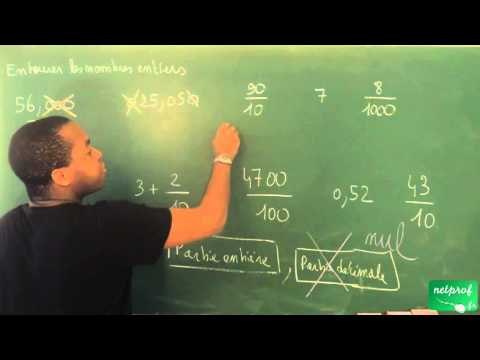 044 / Nombres décimaux / Reconnaître des nombres entiers