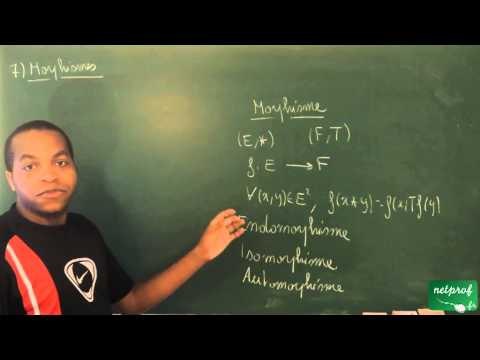 ACI / Structures algébriques / Propriétés des morphismes