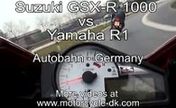 Yamaha R1 Vs Suzuki 1000 GSXR