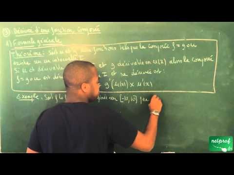 AAI / Généralités sur les fonctions / Dérivée d'une fonction composée (ES)
