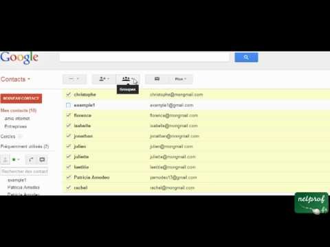 Gérer vos contacts Gmail : ajouter des contacts dans vos carnets d'adresses personnalisés.
