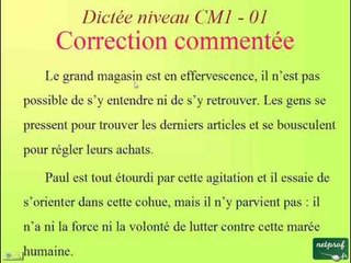 Dictée niveau CM1 - 01. Emploi du mode infinitif et « ni » ou « n'y »