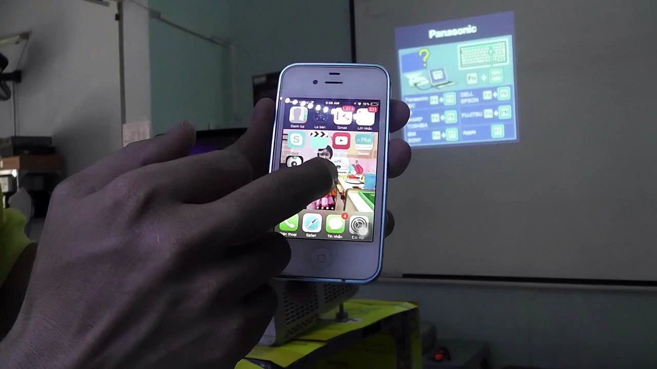 Hướng dẫn kết nối Wireless giữa iPhone và Máy chiếu [VNPC]