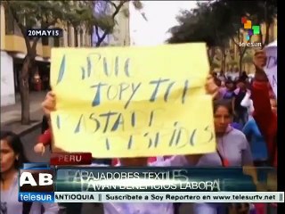 Download Video: Perú: exigen trabajadores textiles cumplimiento de derechos laborales