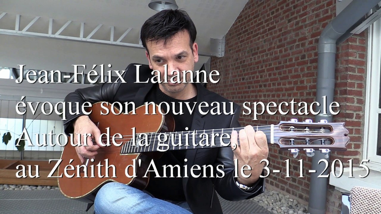 Jean-Félix Lalanne en promo pour le Zénith d'Amiens