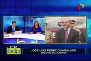 Pérez Guadalupe: “Policía está autorizada para uso de armas de fuego de manera racional”