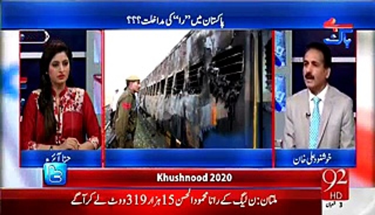 Pakistani Media Already Helps RAW Through Our Channels - Khushnood Ali Khan Telling