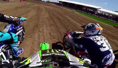 Adam Cianciarulo loses his GoPro after a big crash