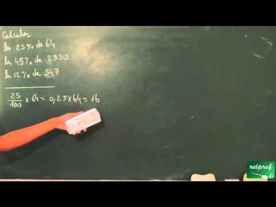 001 / Pourcentages et évolutions / Calculer le...