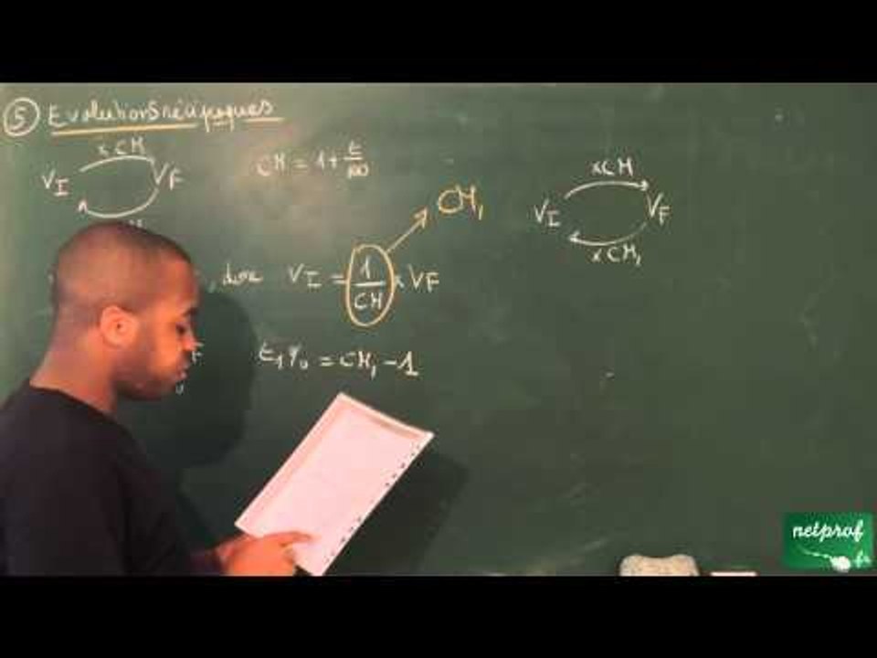 AAI / Pourcentages et évolutions / Evolutions réciproques (STMG)