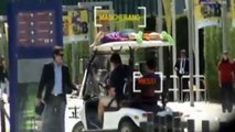 Messi and Mascherano having fun with golf cart