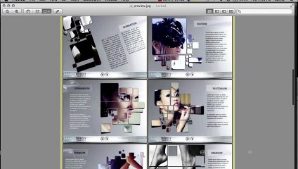 Fashion brochure design template Scarab13