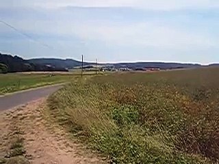 MB-TRAC with 2 trailers driving(fast) by