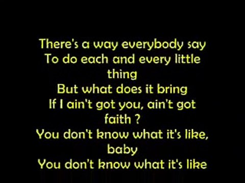 To Love Somebody Lyrics On Screen by Bee Gees