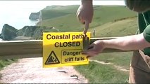 St Oswald's Bay cliff collapse closes Dorset coast path