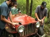 1946 Willys Jeep Drifting Flying around in the mud