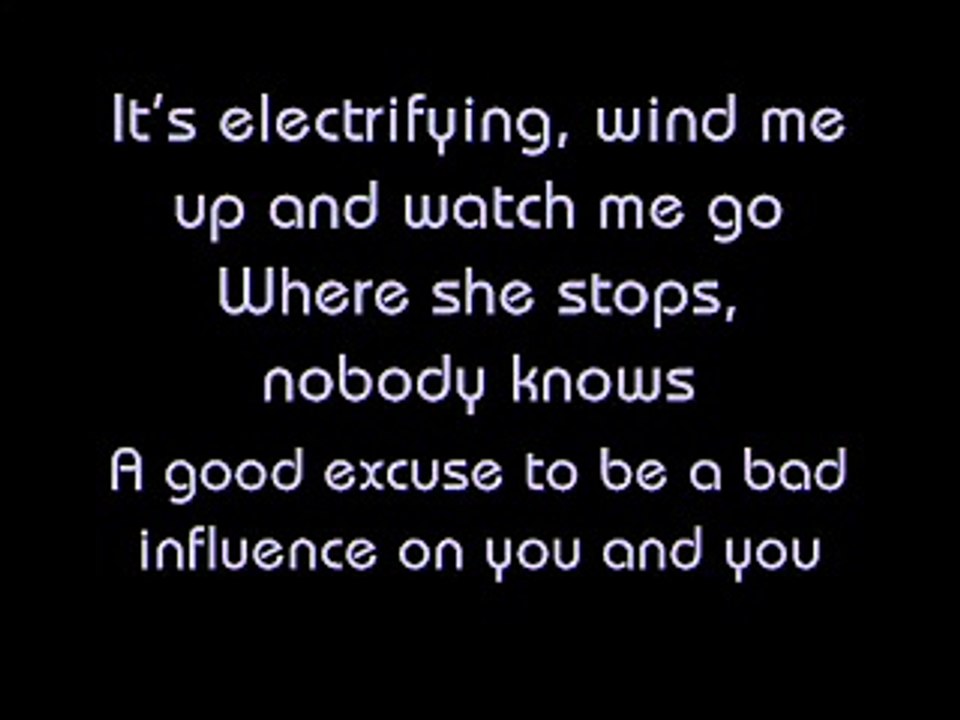 Pink - Bad Influence- Lyrics .