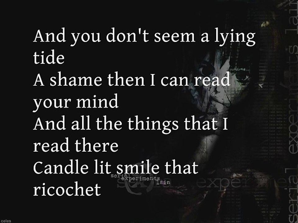 Lain Full Opening with Lyrics Karaoke Style (Serial Experiments Lain, Anime) HD