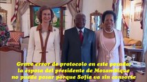 Errores de protocolo | Almuerzo ofrecido a la reina Sofía en el palacio presidencial de Mozambique