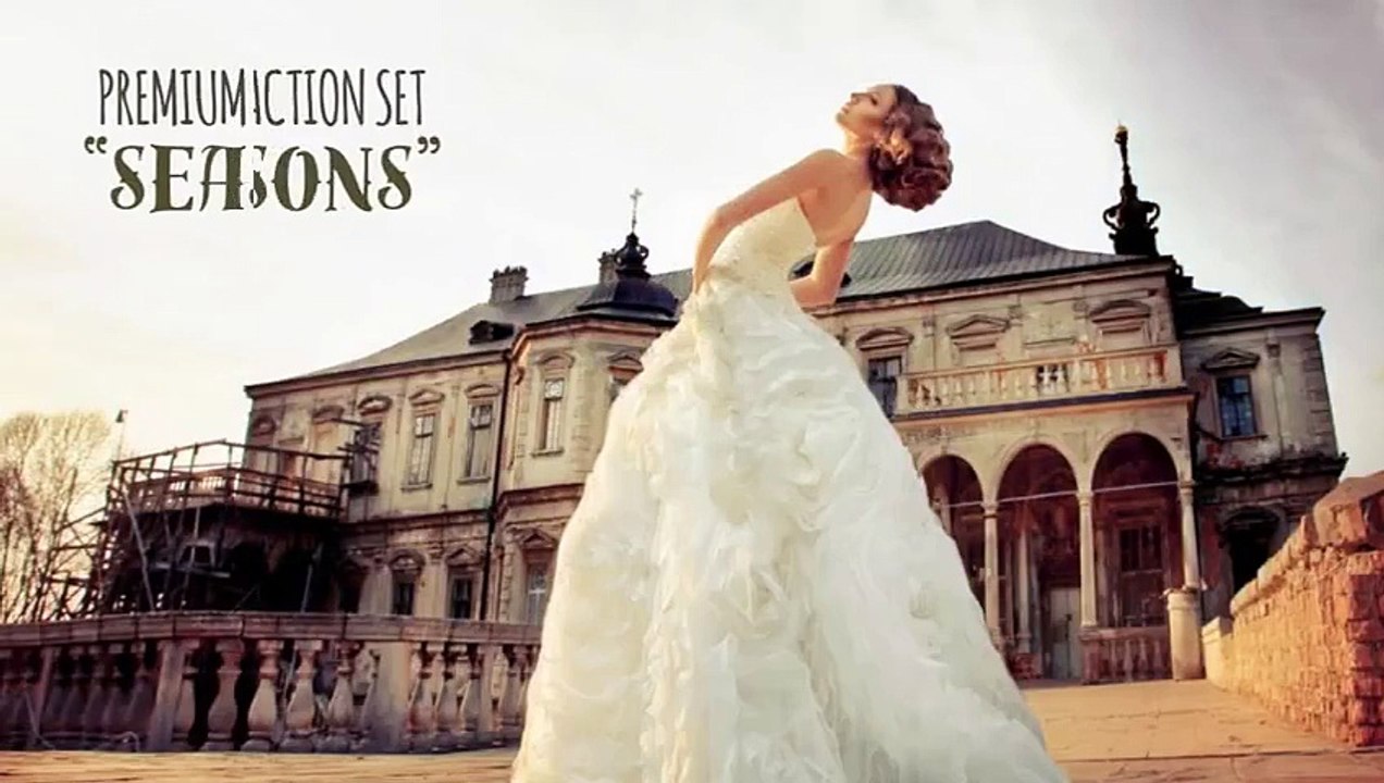 Premium photoshop action set "Seasons"