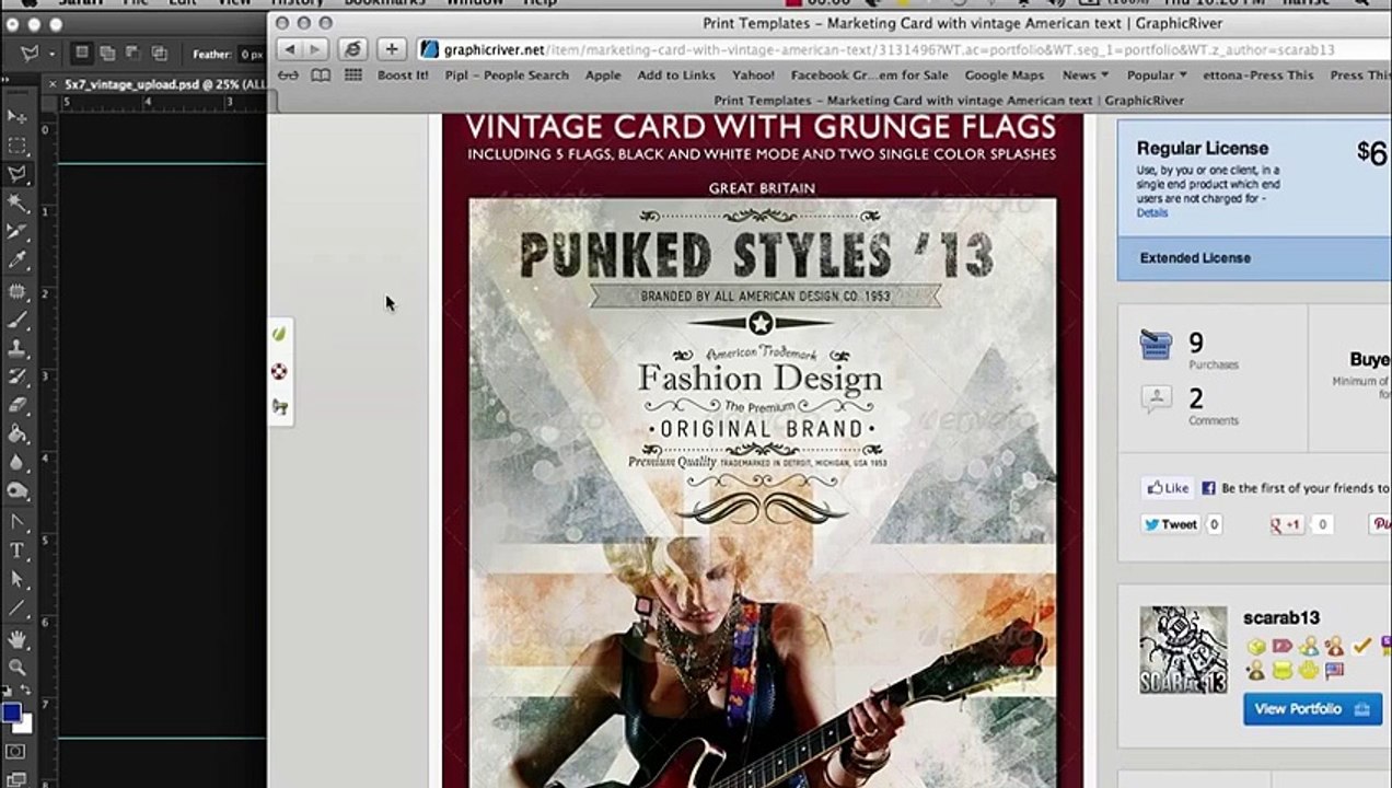 Rock poster design tutorial scarab13