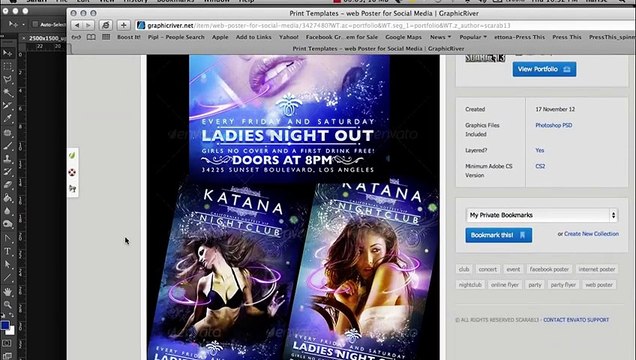 Nightclub poster design tutorial scarab13