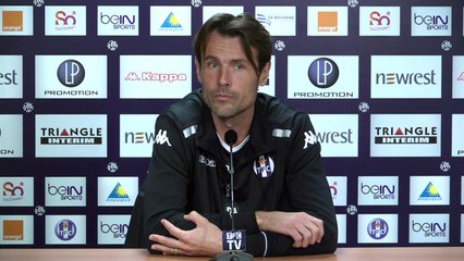 Dominique Arribagé en conférence de presse avant TFC/Nice