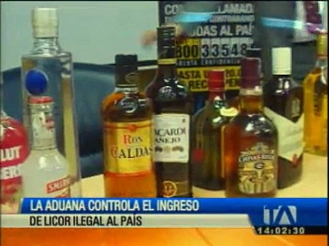 Aduana controla el ingreso de licor por las fronteras