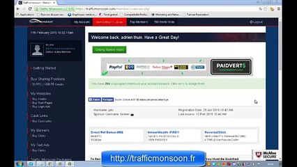 #4/ Traffic Monsoon - Comment acheter un pack de publicité   Ad pack  ?