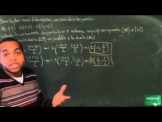 471 / Equations de droites - Systèmes linéaires / Théorème des milieux