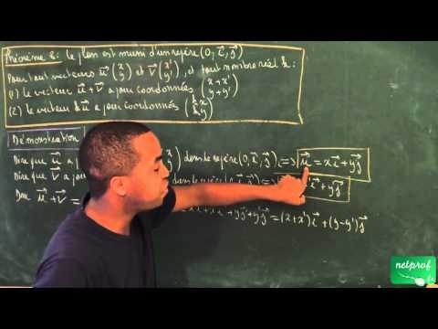 Seconde / Vecteurs / Théorème 8 (règles de calculs sur les vecteurs)