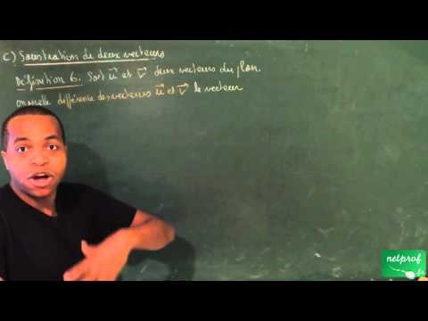 AEN / Vecteurs / Soustration de deux vecteurs