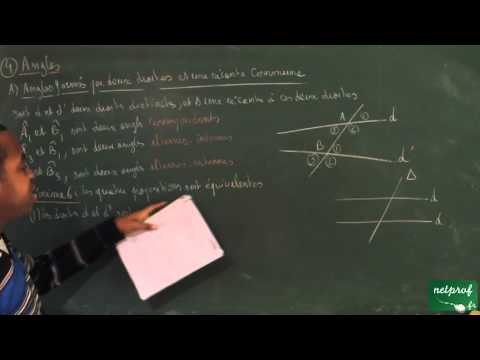 ADE / Configurations du plan / Angles correspondants, alternes-internes, alternes-externes