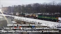 Armijas tehnikas pārvietošana Rīgā, 2015.gada 14.janvāris (Army equipment relocation in Riga)