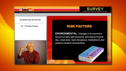 Sundowning Syndrome - Environmental Risk Factors (Clip)