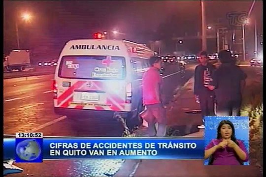 Cifras de accidentes de tránsito en Quito van en aumento