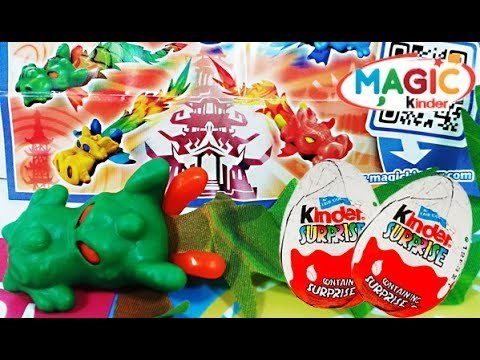 Gomove Żółty smok i niebieski potwór -Jajka niespodzianki- Baw się z nami