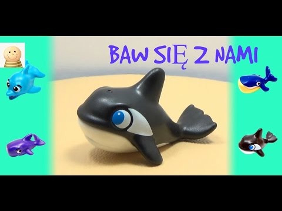 Baw się z nami- Jajka niespodzianki- 2 zabawki- Delfin i Zwierzątka Zoo