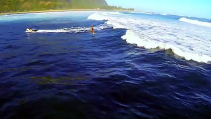 Laird Hamilton Foil Boarding on Kauai