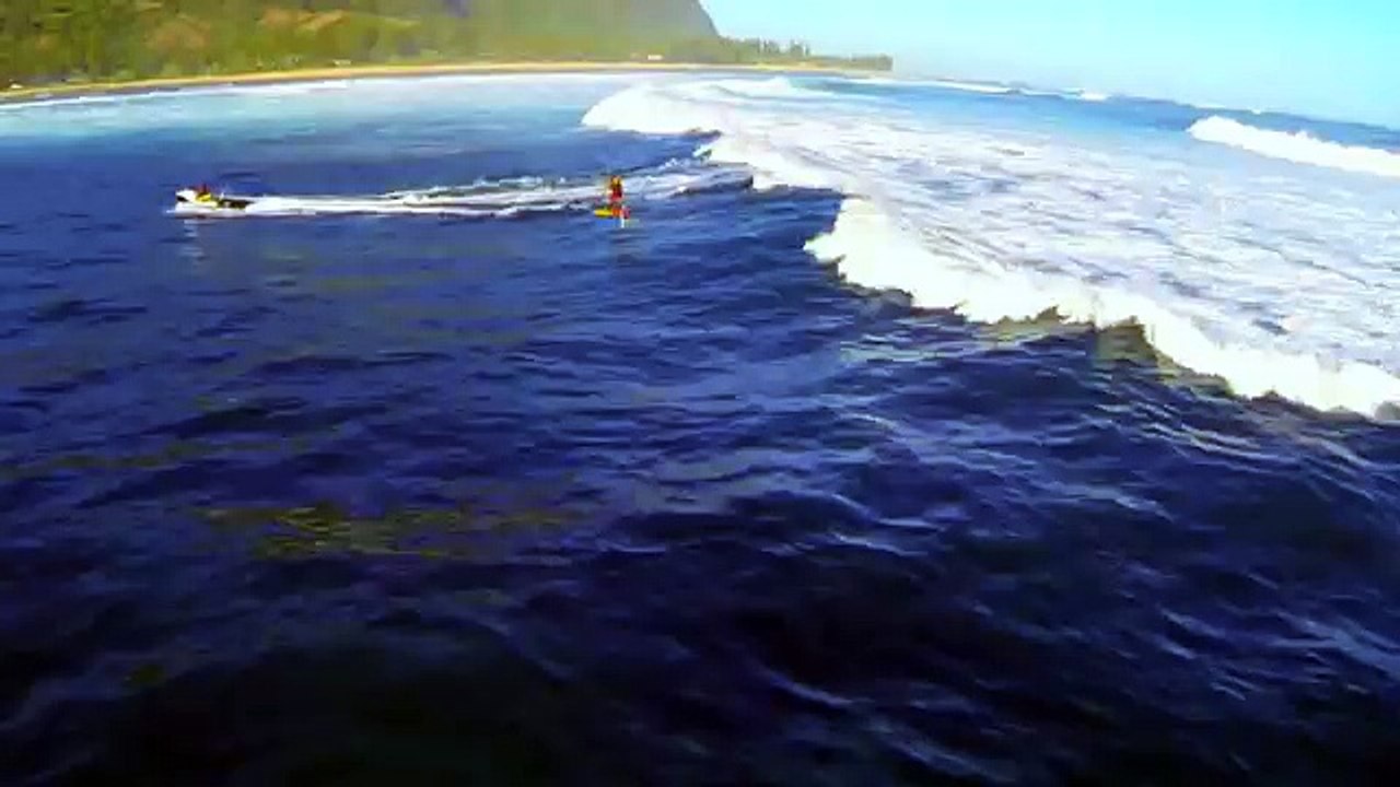 Laird Hamilton Foil Boarding on Kauai