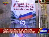 Presidente Nicolás Maduro inspecciona llegada de Topa Juana la Avanzadora, Metro de Caracas
