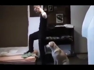 Sans bras, cet homme est Capable de s'habiller grâce à son Chien !