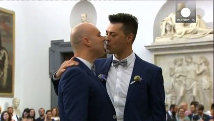 اولین اتحاد مدنی همجنسگرایان در رم ایتالیا