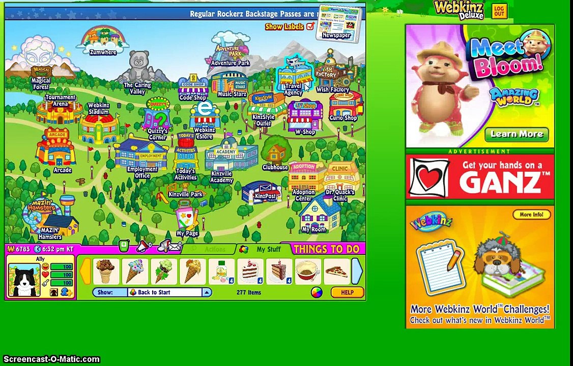 playin webkinz world
