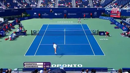 Galina Voskoboeva vs Maria Sharapova 2011 Toronto Highlights
