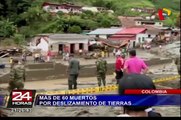 Deslizamiento de tierra deja al menos 64 muertos en Colombia