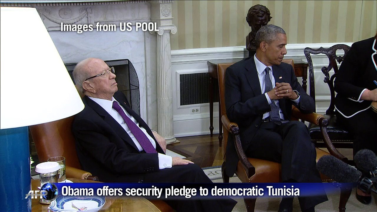 Obama offers democratic Tunisia security pledge